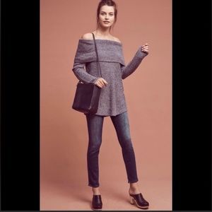 Moth grey chenille flowy sweater- in great shape. anthropologie brand sz xs